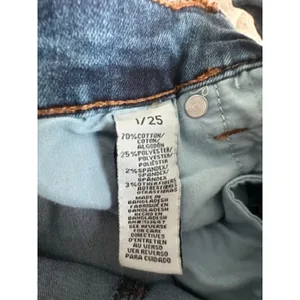 Celebrity Pink Dark Wash High Waisted Button Up Flare Jeans Women's Sz 1/25 thumbnail 8