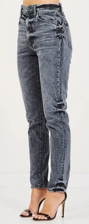 SLVRLAKE Beatnik Ultra High Rise Slim Rigid 90’s Mom Jean in Moonlight Size 27 thumbnail 1