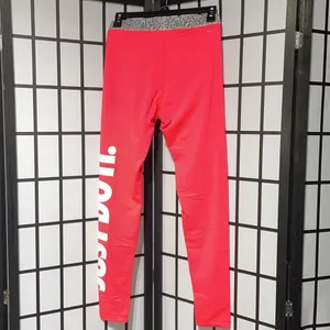 Nike Pro Dri-Fit Neon Pink/White “JUST DO IT” leggings thumbnail 4