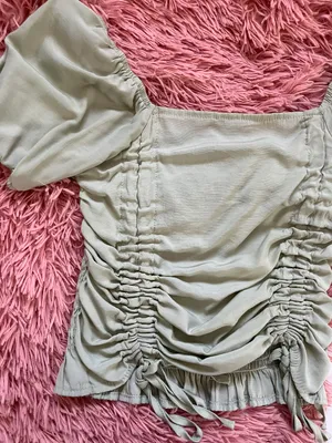Green Crop Top Size XS thumbnail 2