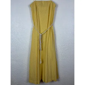 Free People Beach Peyton Maxi Strapless Tube Dress Yellow NWOT Size XS thumbnail 5