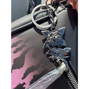 Ed Hardy shoulder crossbody Bag flaming heart and roses NWT thumbnail 6
