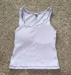 Amazon Lavender Purple Cotton Rib Tank - Medium thumbnail 1