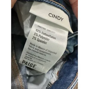 Paige Cindy High‎ Rise Straight Leg Jeans Mel Destroyed Raw Hem 24 thumbnail 9