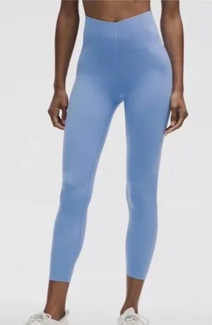 Lululemon Glow Up SHR Tight 25" Prep Blue Women's Size 8 Leggings Run Lift NEW thumbnail 1