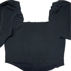 Abercrombie‎ & Fitch Sweetheart Long Sleeve Cropped Corset Top XS Black EUC thumbnail 4