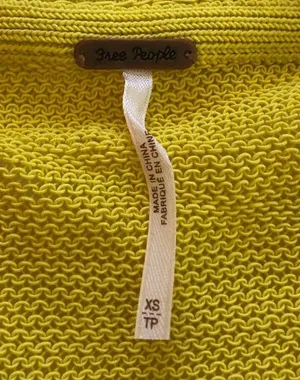 Free People Oh Hello Yellow Cardigan Sweater thumbnail 7