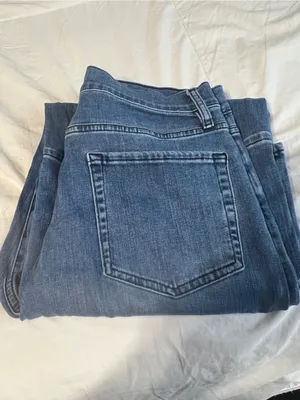 Frame Wide Leg High-Rise Blue Denim Jeans thumbnail 6