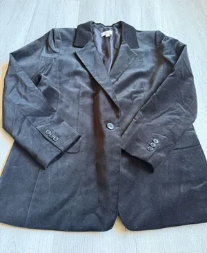 LOFT Petites Black Velvet Blazer, Size 8P — Elegant thumbnail 1