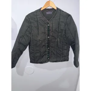 RAG &‎ BONE Liner Quilted Slub Cotton Canvas Jacket Army Green Size Small Boho thumbnail 2