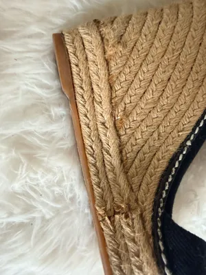 Tory Burch Adonis Elastic High Wedge Espadrilles in Black thumbnail 4