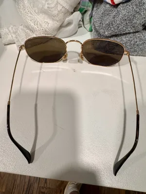 Polarized Ray-Ban Sunglasses Aviator Gold Frame Brown Lens thumbnail 2