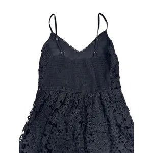 NWT‎ Abercrombie & Fitch Black Floral Lace Mini Dress Smocked Back Small P thumbnail 5