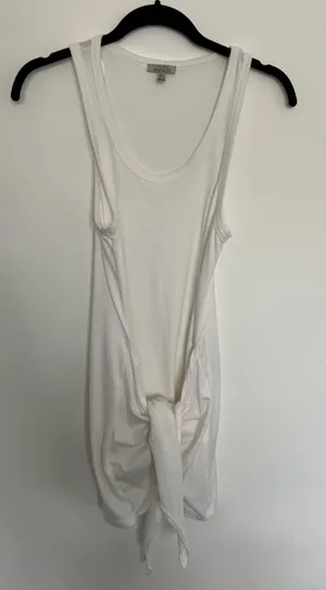 ZARA NWOT wrap White Mini Beach Dress thumbnail 1
