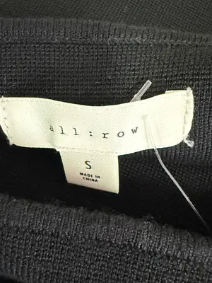 All:Row Lucinda Midi Dress Black Sleeveless Square Neck Size Small thumbnail 5