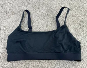 Lively The Straight up Bralette in solid black thumbnail 1