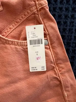 Pilcro Orange Denim Mini Skirt thumbnail 2