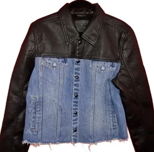 Blank NYC Faux Leather Denim Hybrid Jacket thumbnail 11