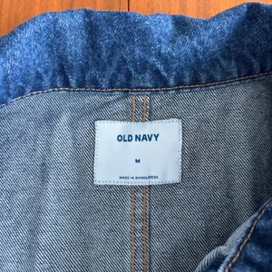 Old Navy Denim Chore Jacket Medium Blue Button Up Workwear Utility Fall Boho thumbnail 3