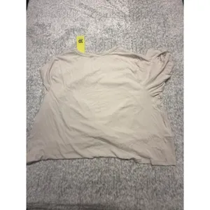 All in Motion Womens Light Beige Twist Front Long Sl. Athletic‎ Top Size 2X NWT thumbnail 5