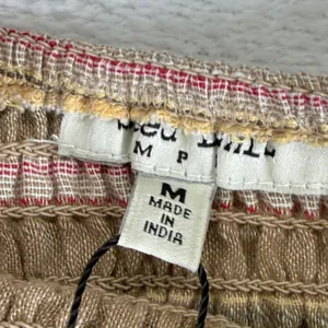 Speed Limit MPH Smocked‎ Striped Maxi Dress Brown Boho Tiered J5735L Size M thumbnail 2