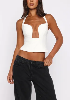 Heart on the Line Bustier White Fox thumbnail 1
