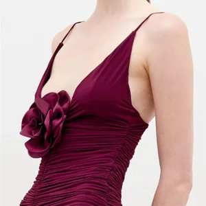 Silvia‎ Tcherassi Sana Dress Burgundy thumbnail 4