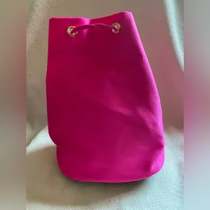 Prada Hot Pink Drawstring Bucket Backpack thumbnail 2