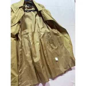 Kai-aakmann Womens Khaki Tan Pleated Back Belted Trench Coat Size S KHCCT003E1 thumbnail 2