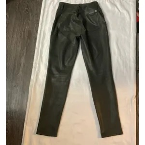 7 For All Mankind Metallic Coated High Rise Skinny Jean 28 Goth Punk Rocker Rave thumbnail 2