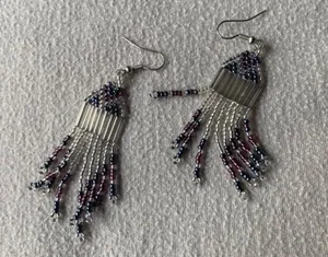 beaded dangly earrings thumbnail 4
