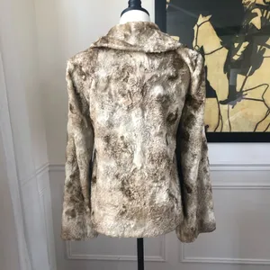 Tara Jarmon Manteau Money Faux Fur Honey 40 8 thumbnail 6