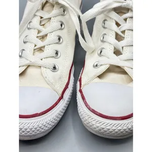 Converse Sz 10 Womens Sneakers Chuck Taylor All Star Low Top Canvas Cream White thumbnail 4
