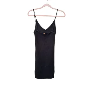 FOR LOVE AND LEMONS Knitz Simone Ribbed Knit Mini Dress Black Medium thumbnail 3