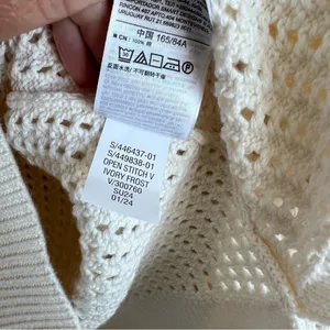 Gap Women's Relaxed‎ Crochet V-Neck Sweater Fisherman Coastal thumbnail 7