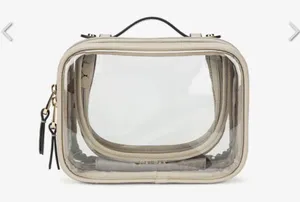 Calpak NWT makeup Bag Stone Tan thumbnail 4