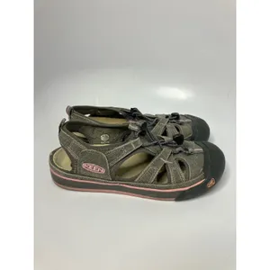Keen Coronado gray canvas sandals pink‎ women's size 9.5 casual hiking boho thumbnail 2