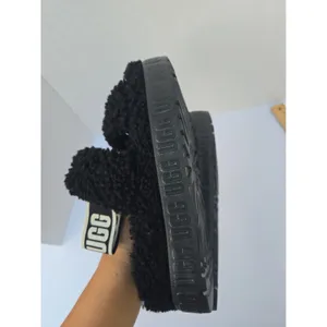 UGG Oh Fluffita Women’s Platform Slingback Slippers Size 6 Black thumbnail 8