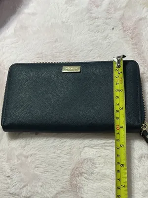 kate spade Black Leather Zip Wallet with Gold Hardware d29 thumbnail 5