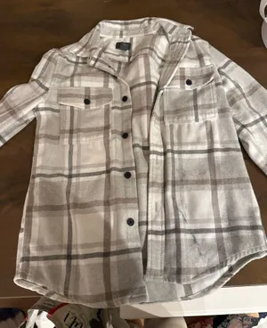H&M Flannel Plaid Button-Up thumbnail 1