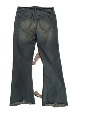 Harper Women's Slim Straight Jeans in Washed Blue thumbnail 2