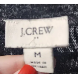 J.Crew Sparkle Knit Dress Long‎ Sleeve Casual Party Black Size M thumbnail 3
