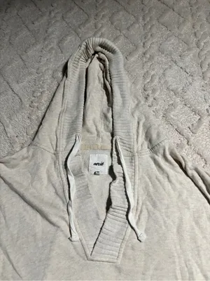 Aerie medium cream hoodie thumbnail 5