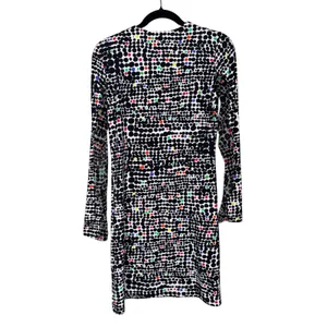 IBKUL Long Sleeve Dress Women Small Multi Color Polka Dot Excellent UPF Cooling thumbnail 2