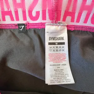Gymshark Leggings Women M Charcoal Gray Pink Low Rise Yoga Workout Gorpcore‎ thumbnail 8