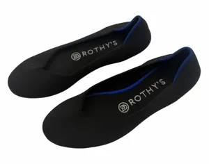 Rothy’s The Flat Black Round Toe Slip On Size 6 Knit Comfort Classic‎ Washable thumbnail 1