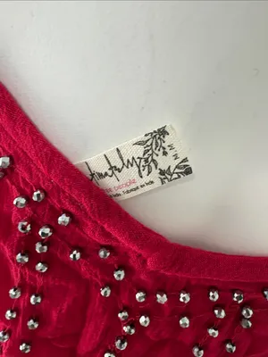 Intimately free people red beaded tank medium thumbnail 7