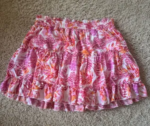Pink Lily Floral Skirt thumbnail 1