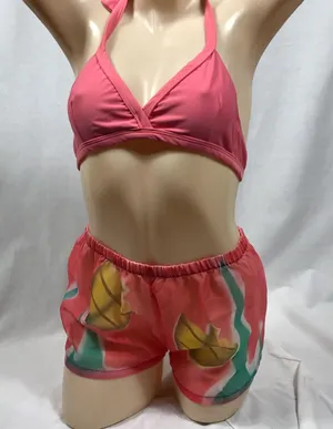Brazilian Short Set Pink Size M thumbnail 1