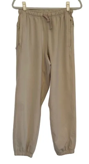 REI Co-op Womens Sz S Tan Beige Stretch Joggers Athletic Hiking Pants Drawstring thumbnail 1